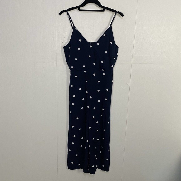 LOFT Pants & Jumpsuits Loft Outlet Womens Nwt Navy Blue Polka Dot
